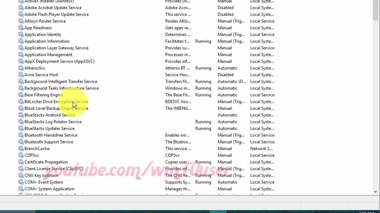 Windows 10: How to Disable BitLocker Drive Encryption Service