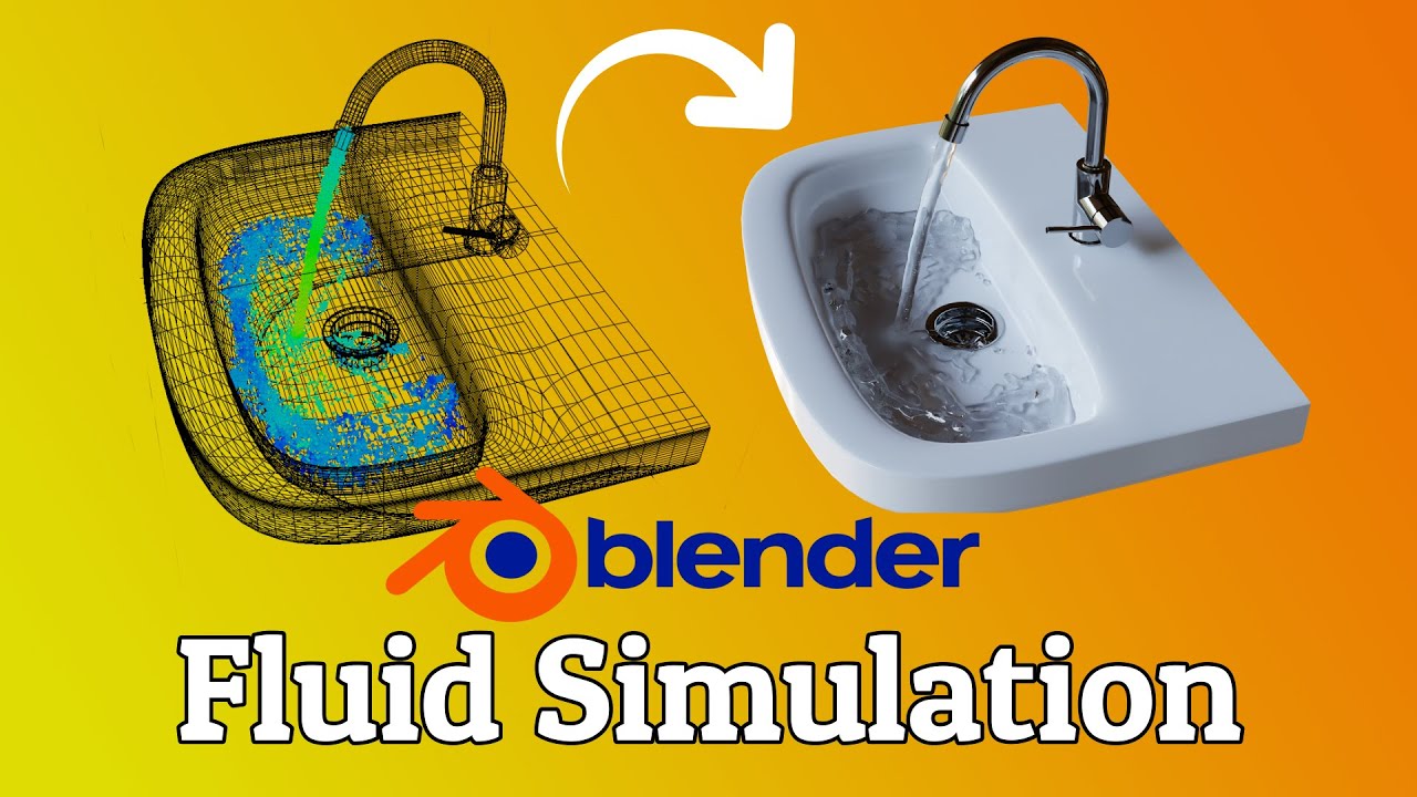 Fluid Simulation with Mantaflow in Blender 3.0: Sink Animation Tutorial