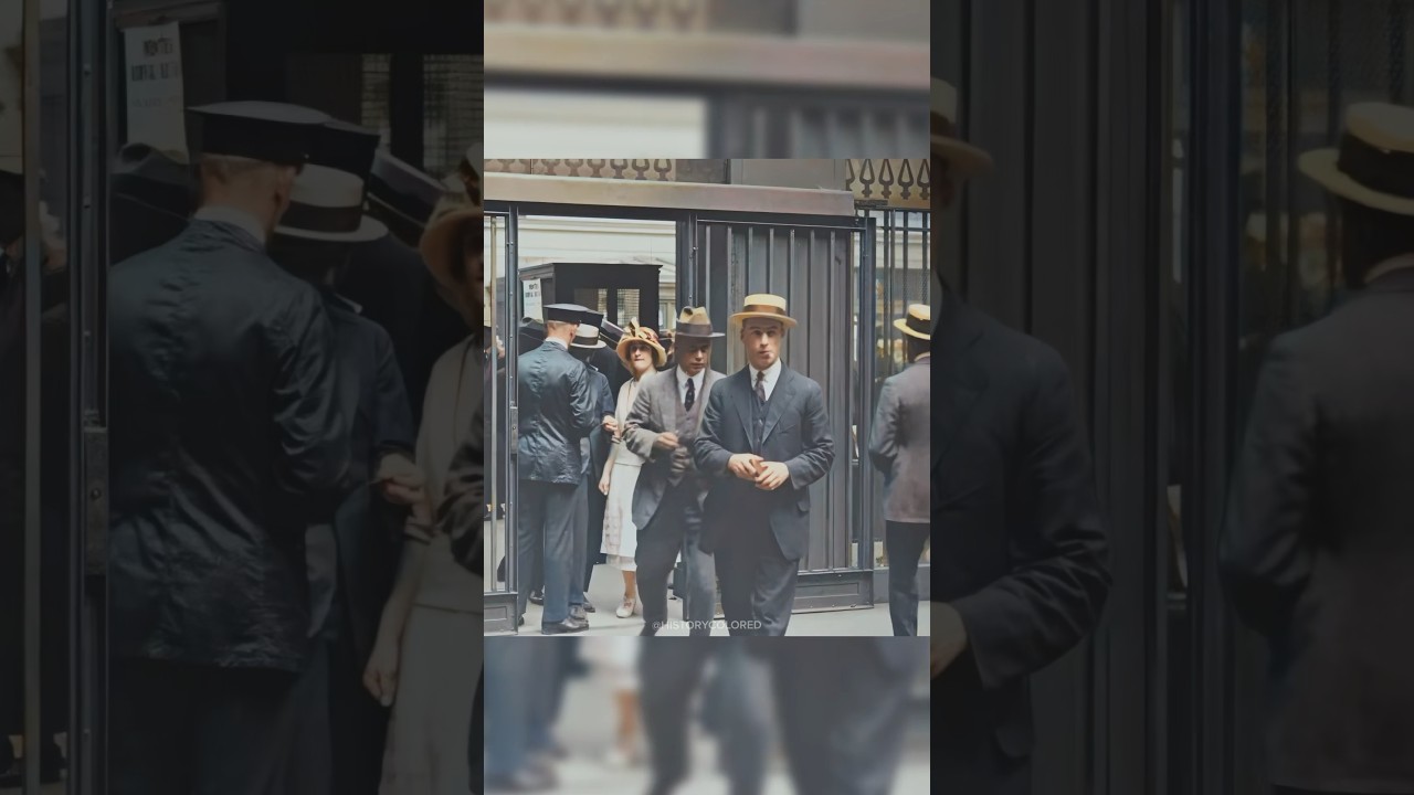 Step Back in Time: Restored 1920s Montreal Train Station Footage π