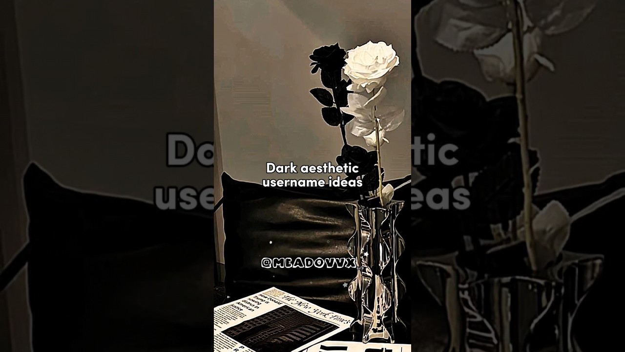 Top Dark Aesthetic Username Ideas ๐ค for Your Unique Style