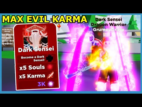 I Unlocked Dark Sensei And Max Dark Skills! - Roblox Ninja Legends