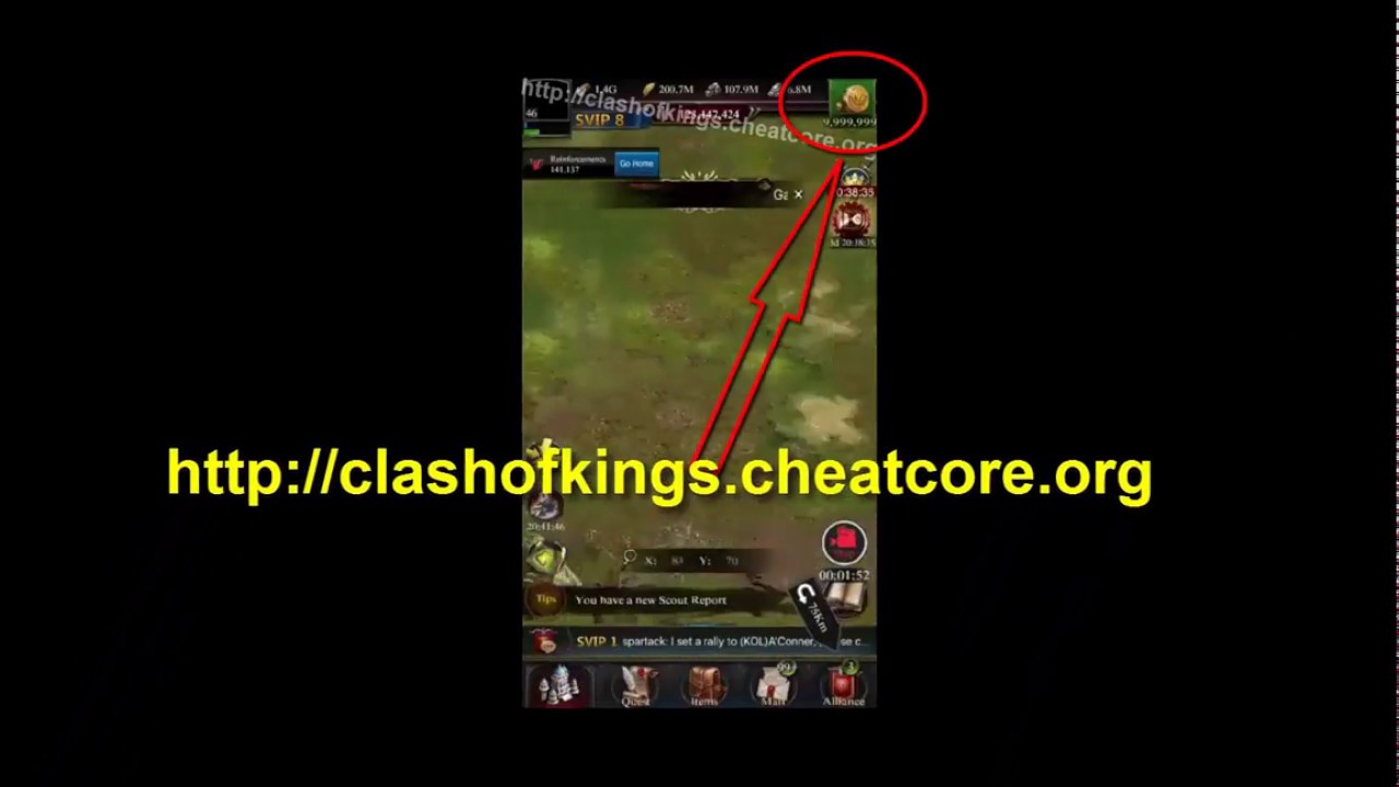 Clash of Kings Hack 3.9.5 - Unlimited Gold 💰