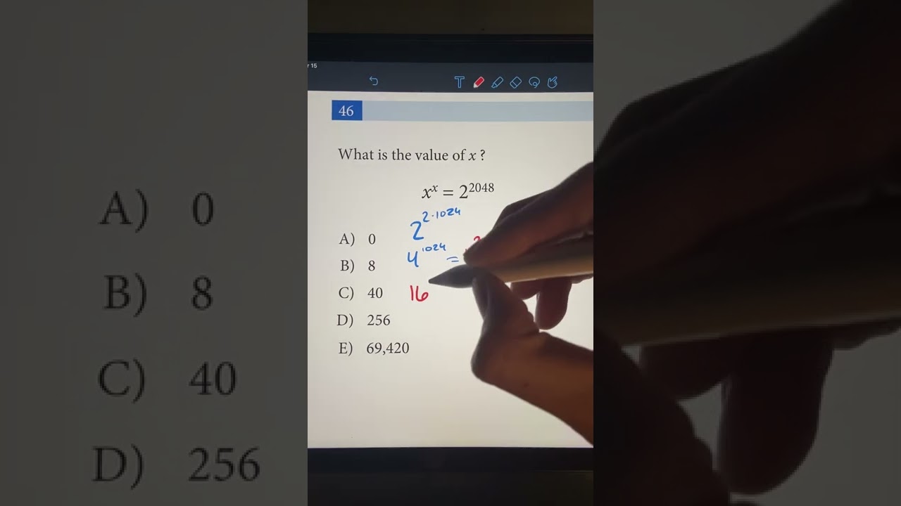 Mind-Bending Math Trick with Exponents! π§ | JusticeTheTutor #Shorts