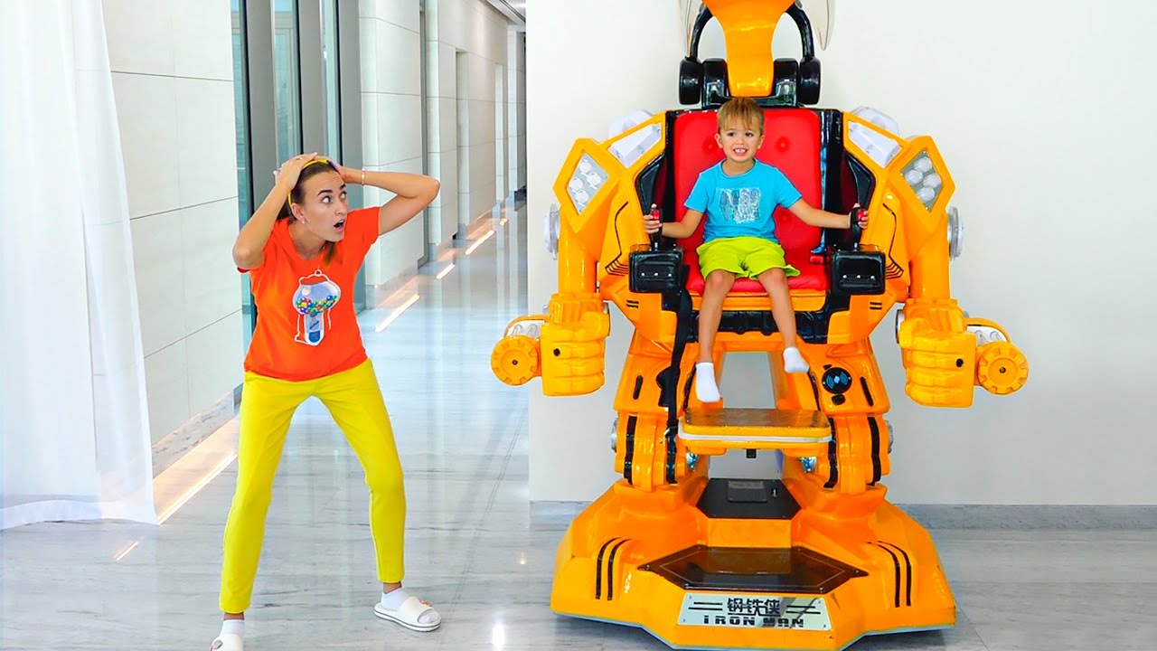 Vlad and Niki's Adventures with a Transforming Robot Car Toy