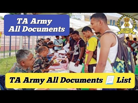 TA Army Bharti 2025: Documents Needed 📄