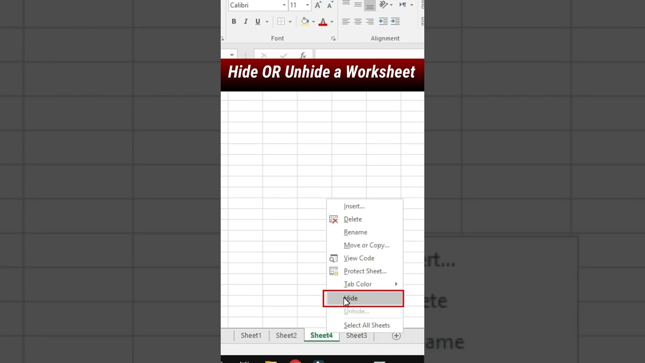 Easily Hide or Unhide Worksheets in Excel π | Quick Guide