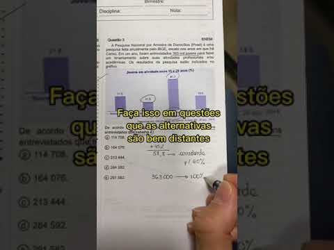 Como facilitar questão que sempre cai em Matemática no ENEM