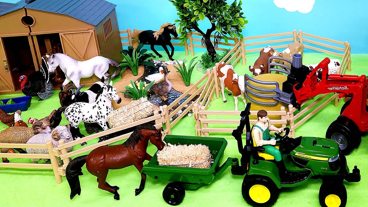 Adorable Farm Diorama & Barnyard Animal Figurines ๐ - Perfect for Kids & Collectors!