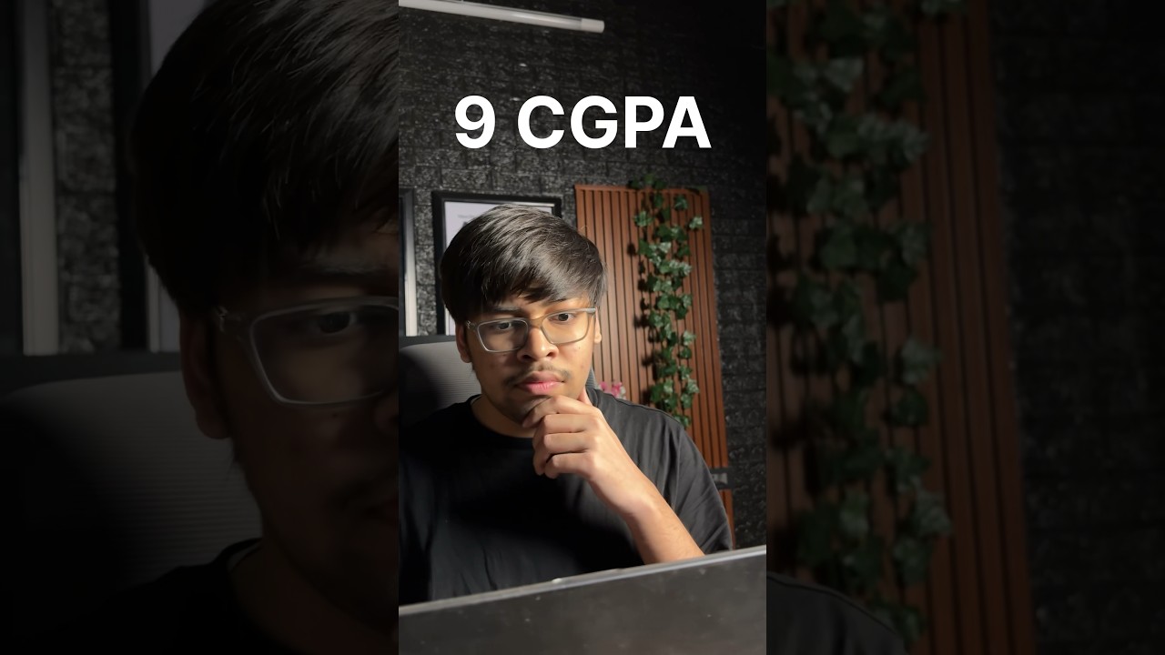 Achieved 9 CGPA! π #Youtubeshorts #TechShorts