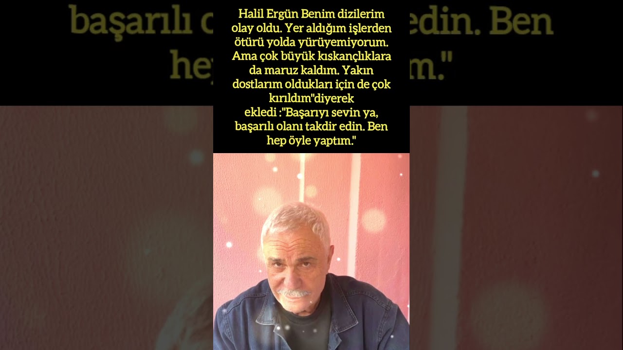 Halil Ergün'den İlham Verici Başarı Sözleri 🌟