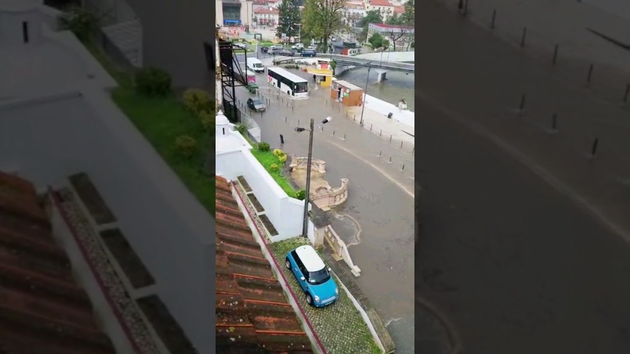 Mau Tempo em Portugal: Inundações, Chuva e Vento Forte em Leiria