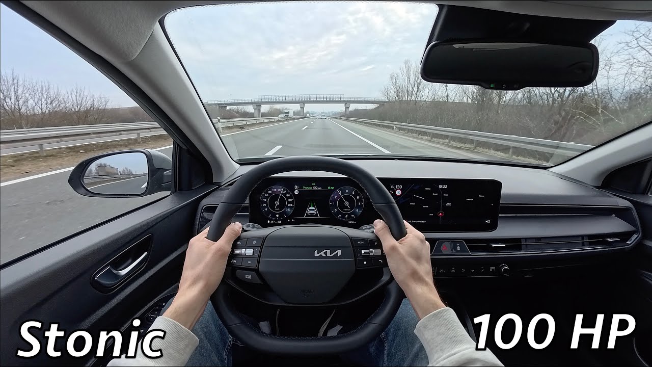 KIA Stonic 2026 POV Test Drive (100 HP, 7-speed DCT)