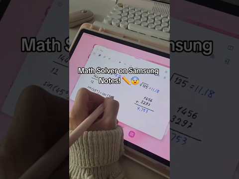 Math Solver in Samsung Notes 😨✏️ Samsung Notes Hacks You Need to Know!