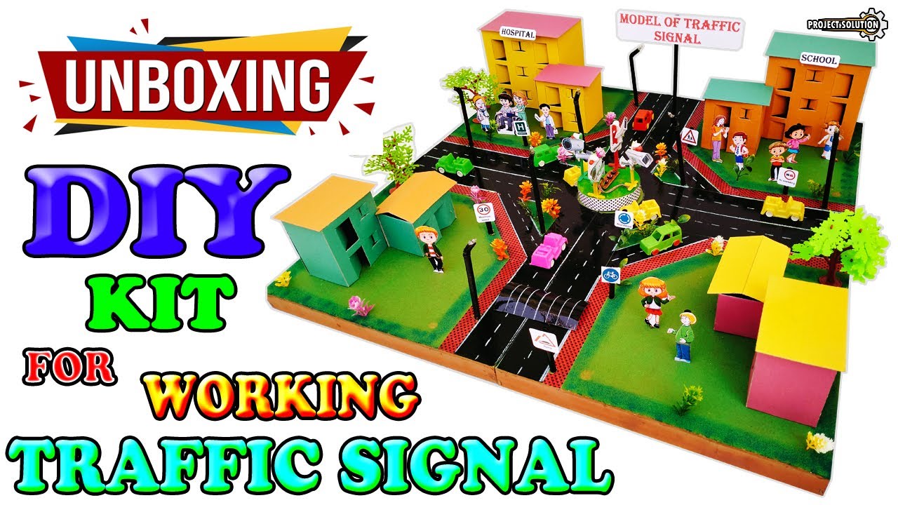DIY Traffic Light Model Kit for Traffic Rules 🚦