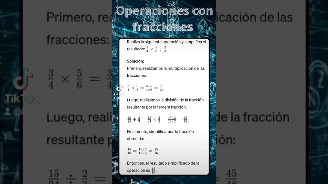 Operaciones con Fracciones para PAES 2024 📚