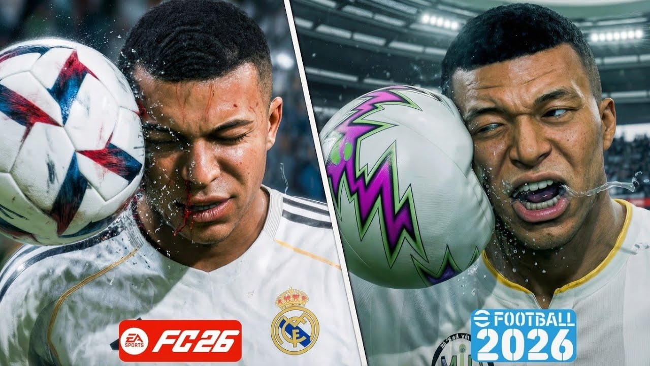 FC 26 vs eFootball 2026: Graphics & Realism Showdown