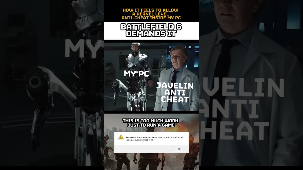 Battlefield 6 Requires Secure Boot Enabled 🔒