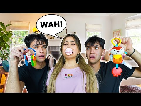 My Girlfriend Becomes a "BABY" For a Day!