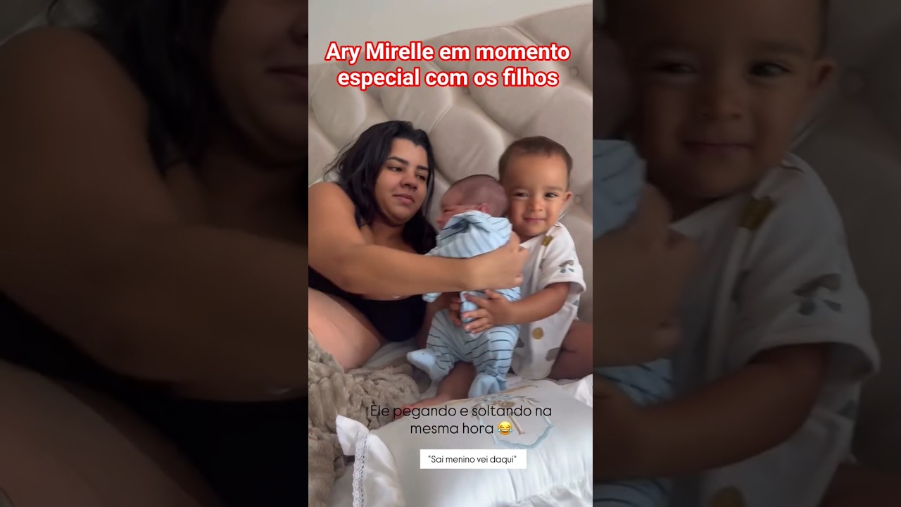 Ary Mirelle com os Filhos em Momento Especial ✨