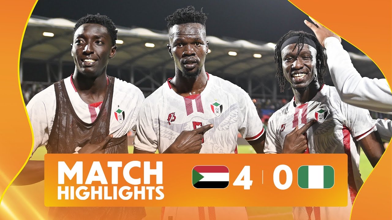 Sudan Dominates Nigeria 4-0 | CHAN 2024 Match Highlights ⚽