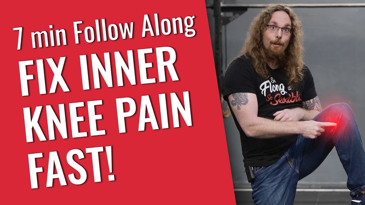 The BEST Exercises to Fix Inner Knee Pain // 7 min Follow Along