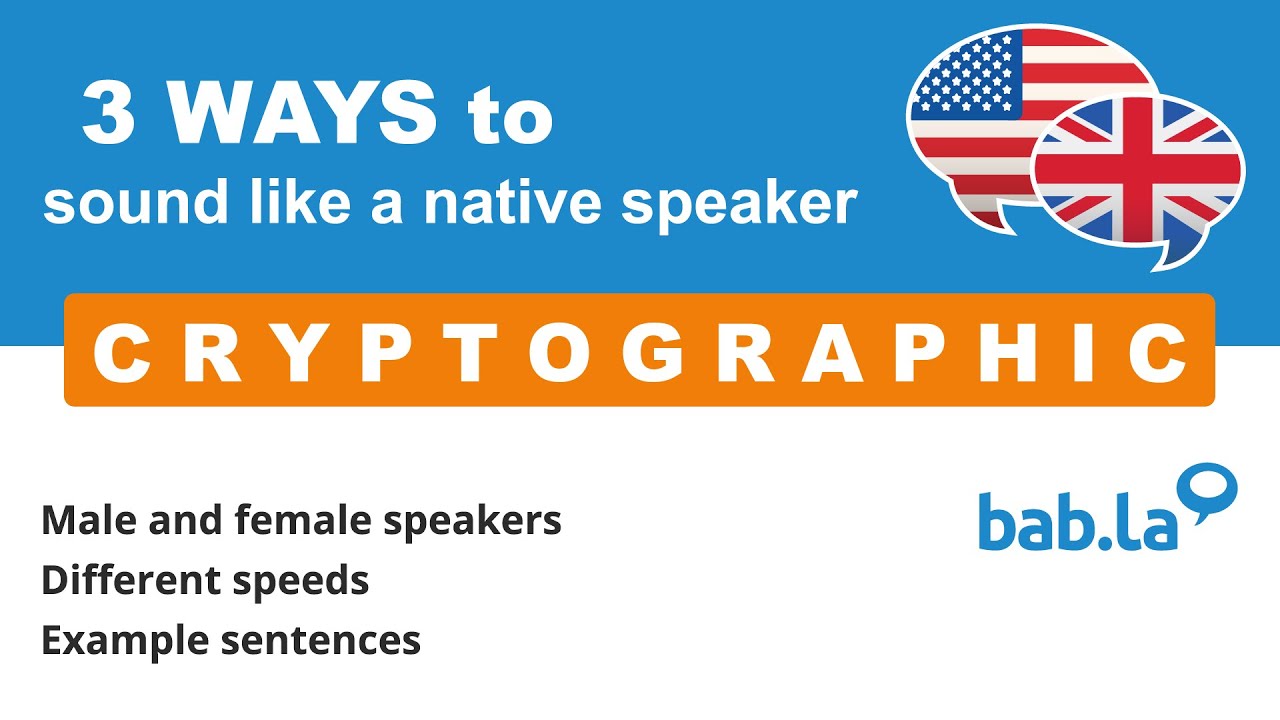 Master the Pronunciation of 'Cryptographic' with Audio Examples 🔊