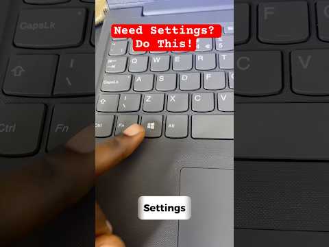 Open Windows Settings in Seconds! #computertricks #windowstips #keyboardshortcuts #windowssettings