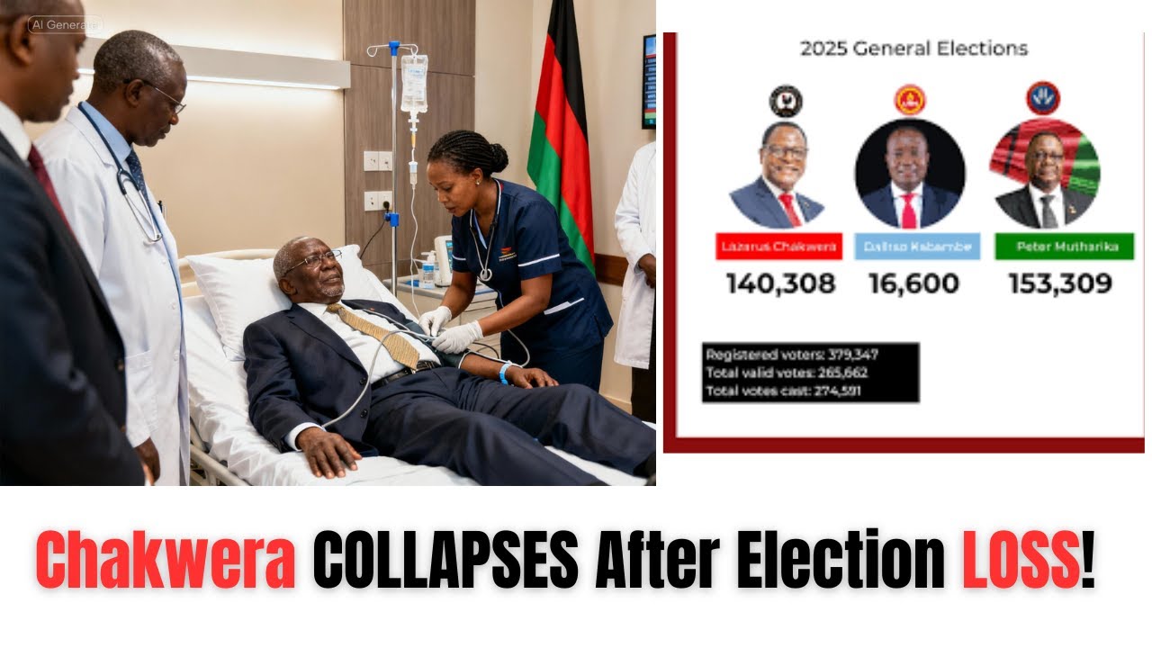 Malawi's Former President Lazarus Chakwera Hospitalized After Election Shock 🇲🇼