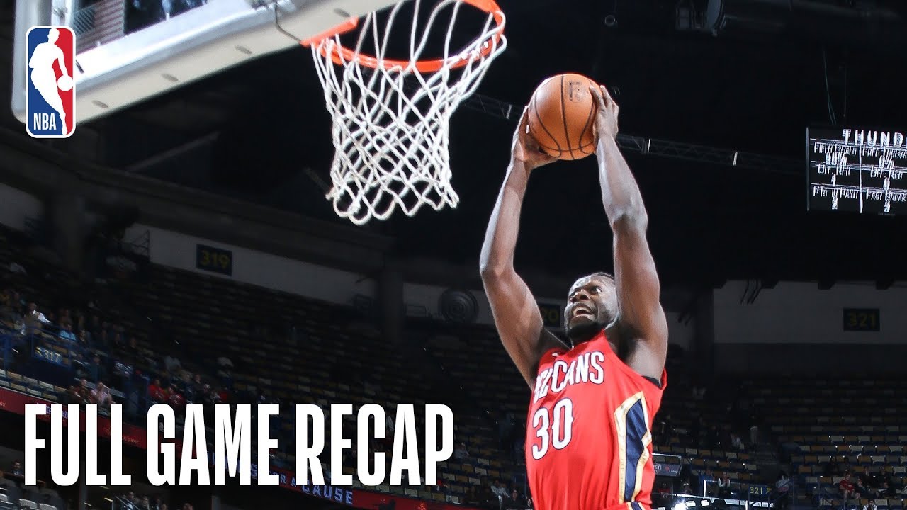 Thunder vs Pelicans | Holiday & Randle Power 65-Point Combo | 2019 Highlights π