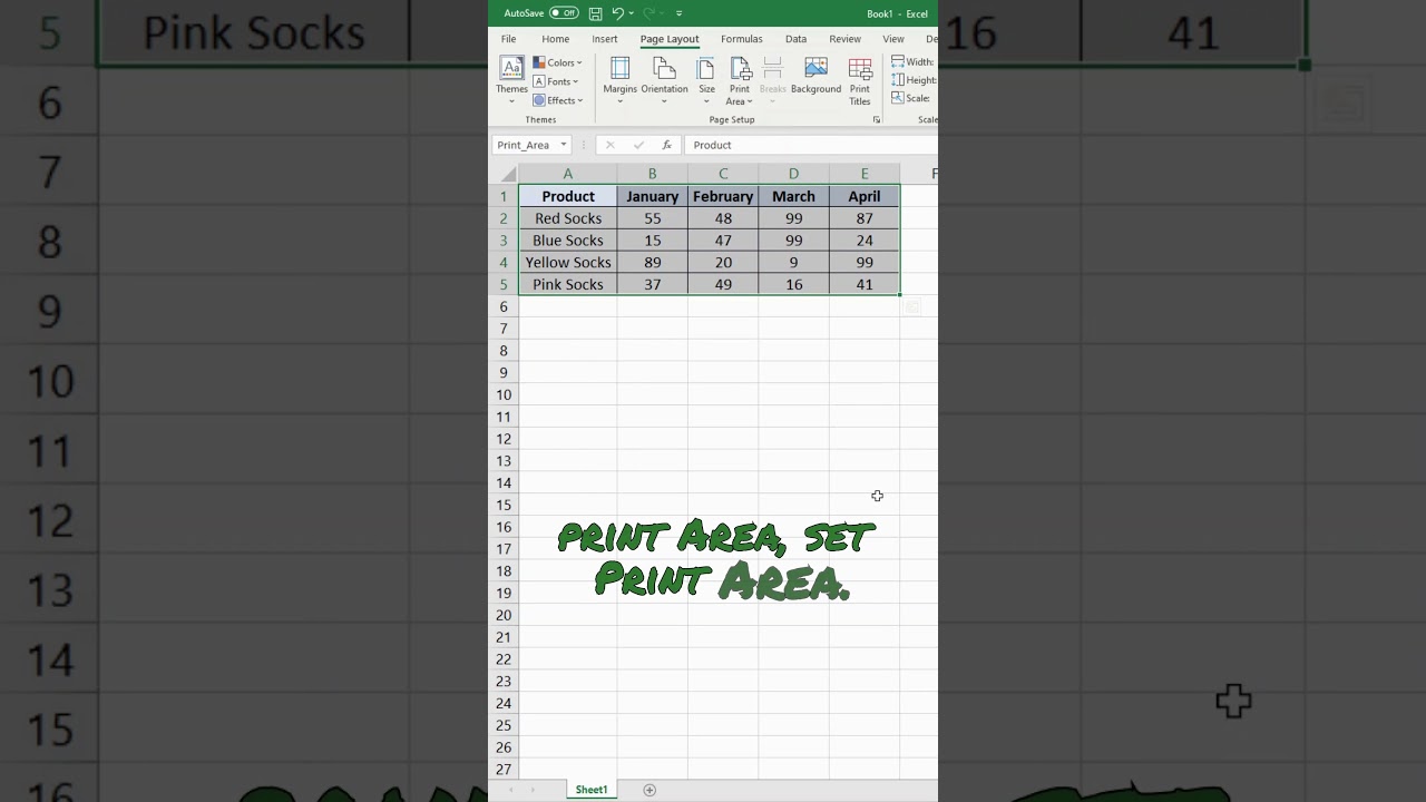 Guide to Setting Print Area in Excel