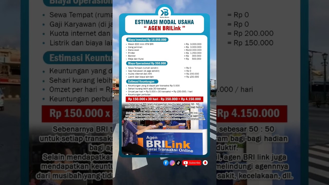 Modal usaha menjadi agen BRILink #belajarbisnis #modalusaha #brilink #agenbrilink #ytshorts #shorts