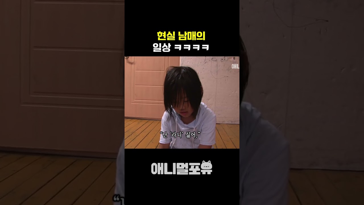 현실 남매의 웃긴 일상 😂