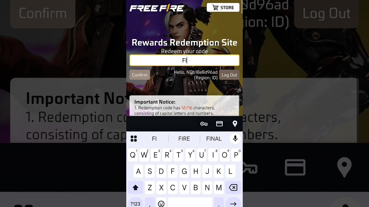 🔥 Free Fire 2025 Redemption Code – Limited to First 2 Users! 🎮