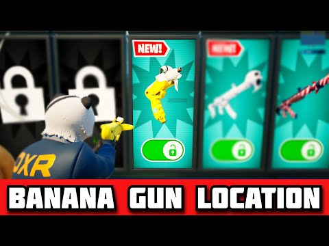 How To get NEW Banana Gun  in 1v1 with every gun mapFortnite