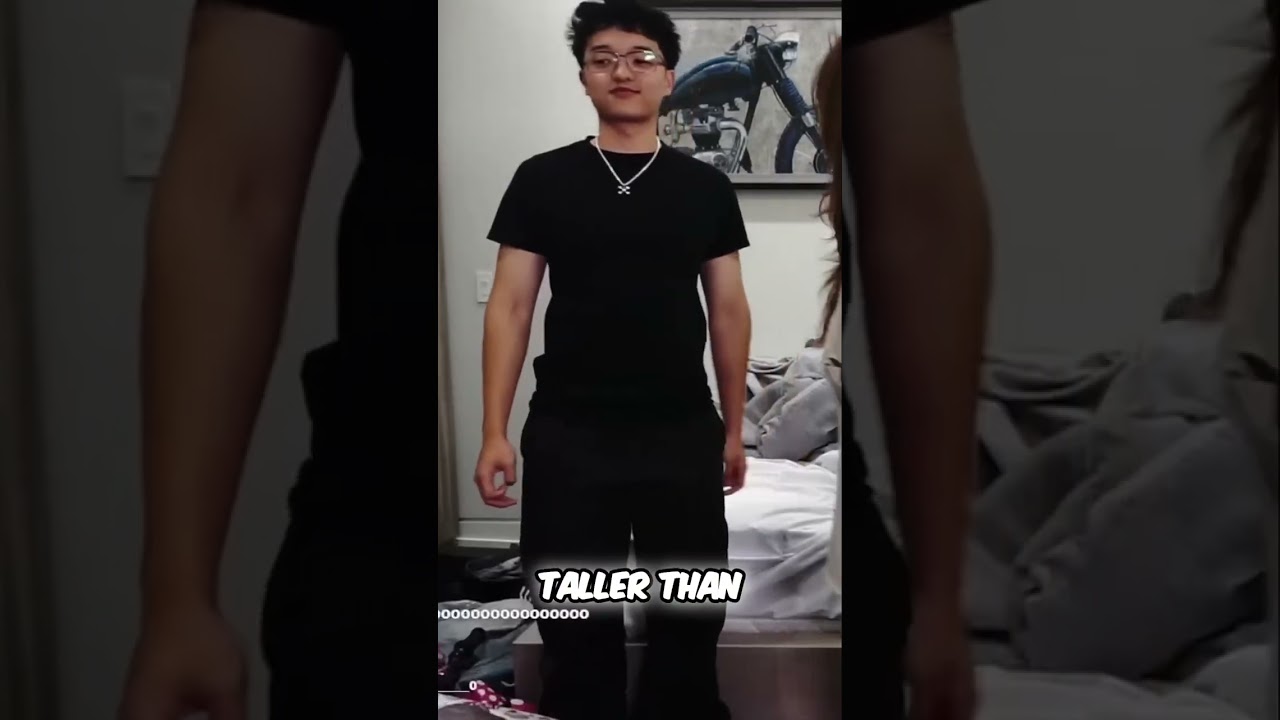 Valkyrae Checks JasonTheWeen's Height! ๐ #Shorts