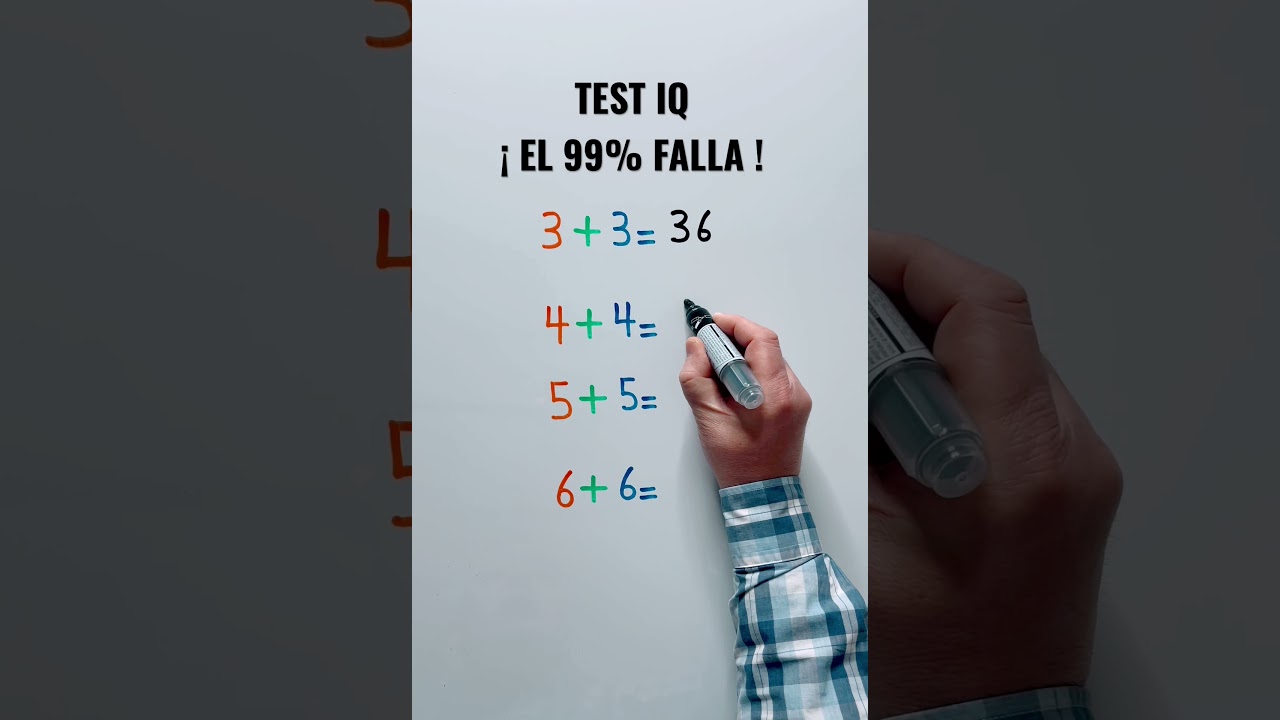 Test de inteligencia - IQ TEST - ¡ El 99% de las personas falla !