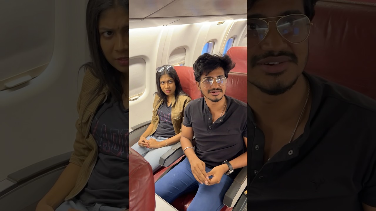 Flight 2 ✈️ Comedy Short - Trending Viral Girl