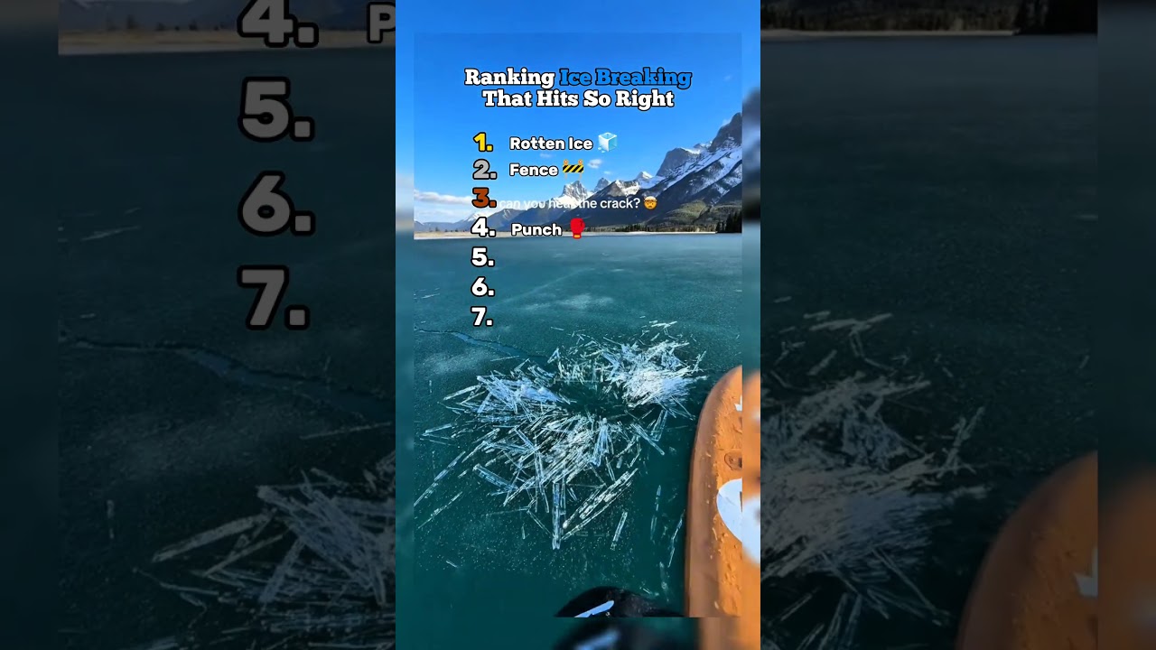 Top Ice Breaks That Hit Perfectly ❄️