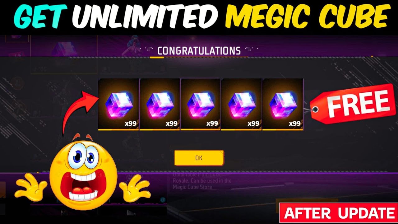Free Fire Unlimited Magic Cube Trick 🤫