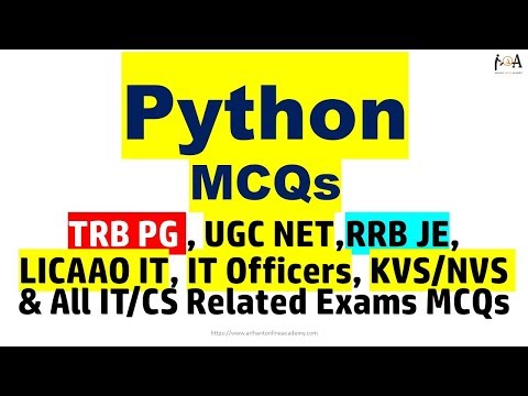 Python MCQs | Most Important Conceptual Questions for ALL CS/IT Exams