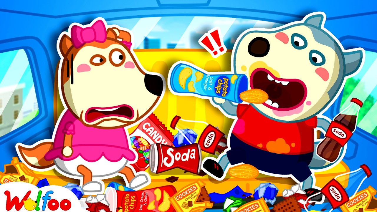NEW | Living 24 Hours In Car Challenge! Educational Cartoon | Cartoons For Kids | Wolfoo Family