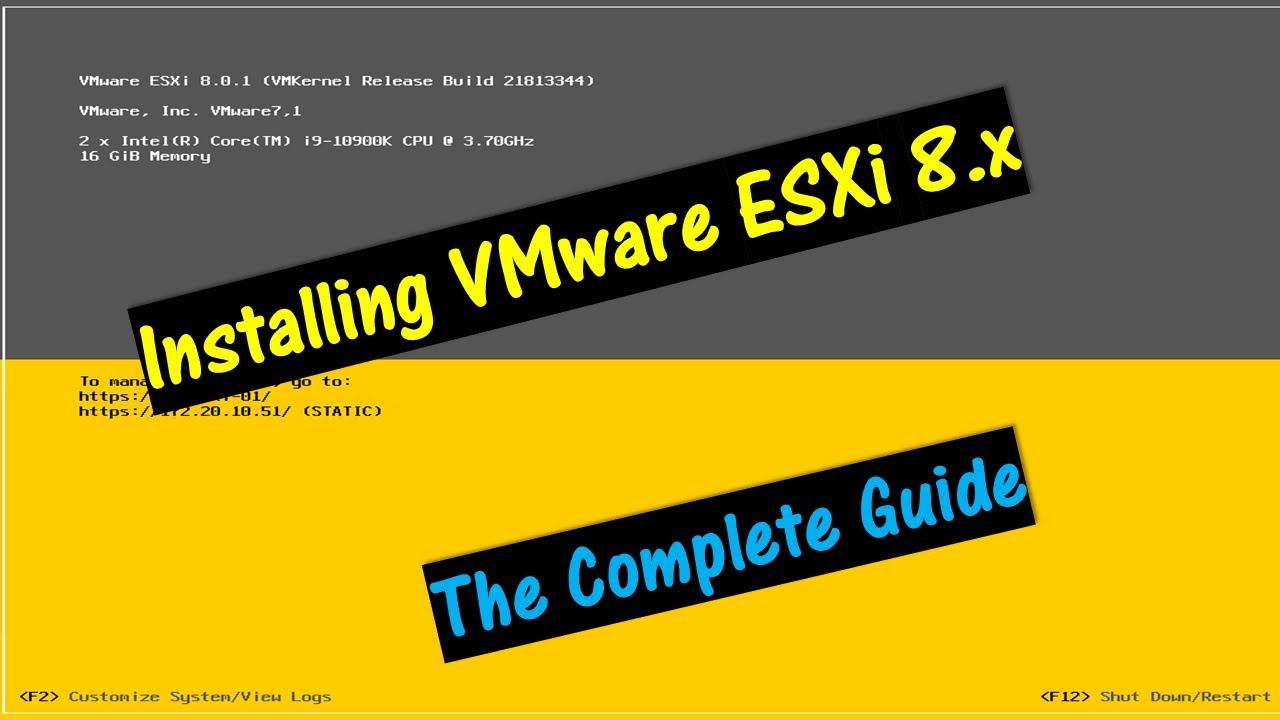 VMware ESXi 8.x Installation Guide 🖥️
