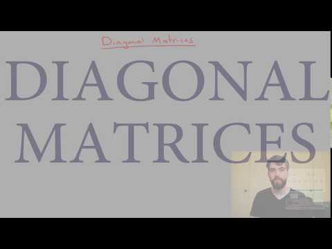 Diagonal Matrices are Freaking Awesome