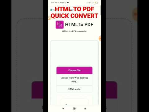 How to Convert HTML to Pdf file in Android mobile| 100% Working on Android mobile ||