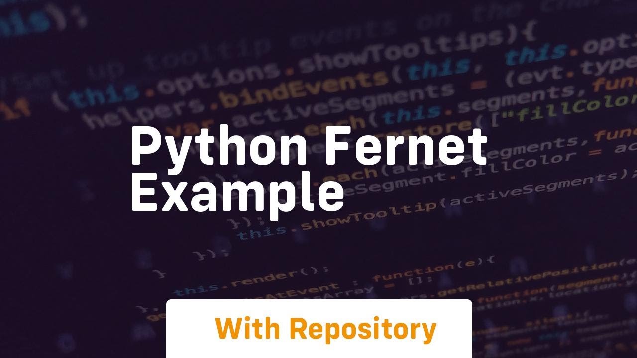 Python Fernet Symmetric Encryption Example