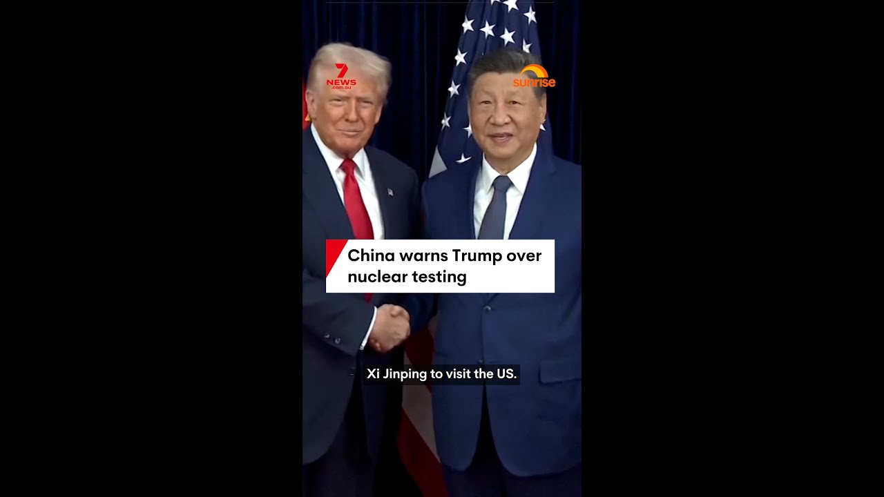 China Warns Trump Against Resuming Nuclear Tests π«