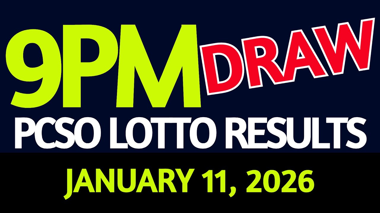 Lotto 9PM Results for January 11, 2026 🎟️