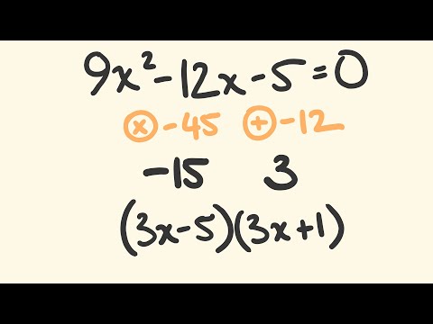Factoring Quadratics in 5 seconds! Trick for factorising easily