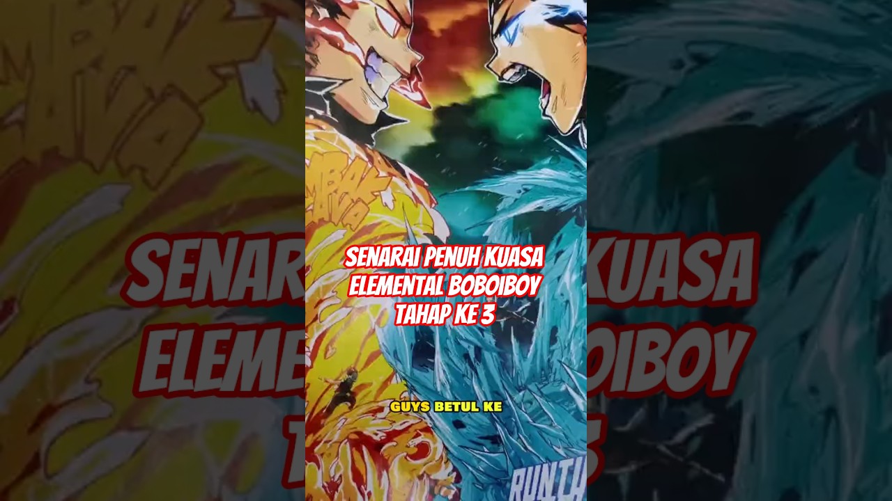 Senarai Kuasa Elemental Boboiboy Tahap 3 🔥 | Panduan Lengkap & Terbaru