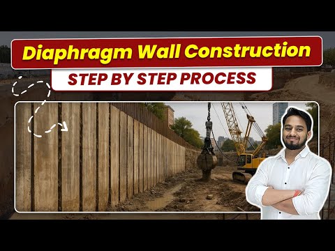Diaphragm Wall Construction Process for Metro/Basement | Step by Step Guide